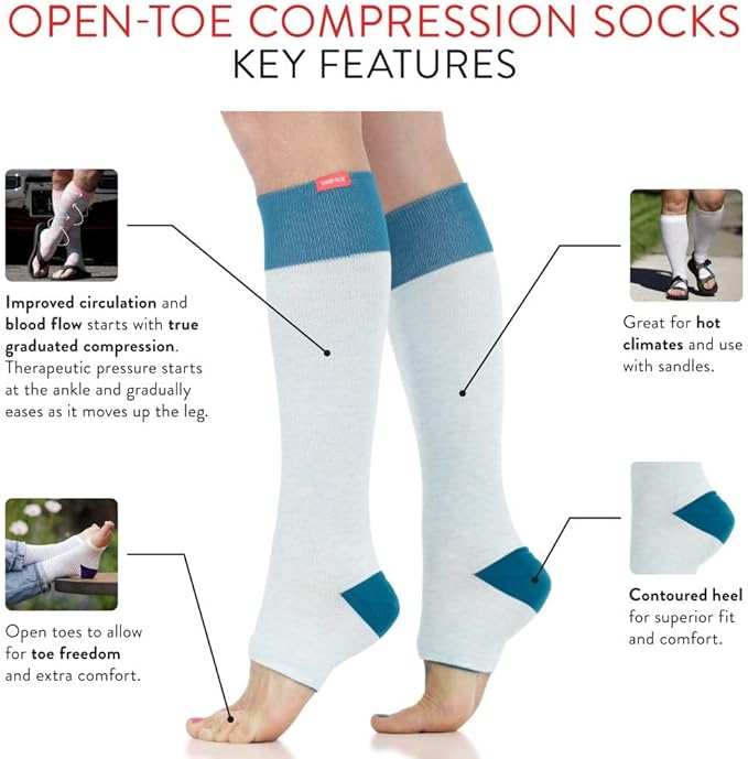 VIM & VIGR Cotton Graduated Compression Socks