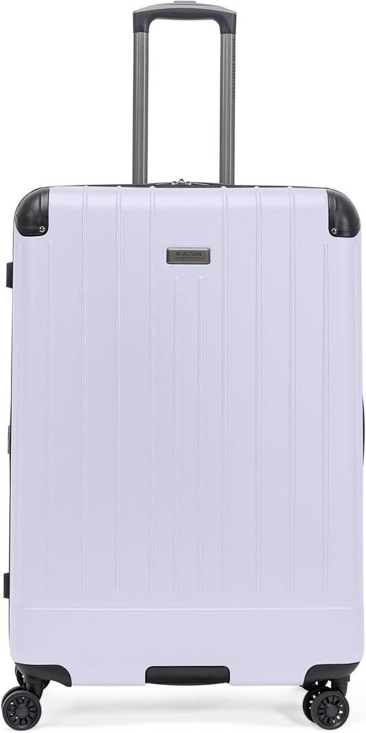 Flying Axis Collection Lightweight Hardside Expandable 8-Wheel Spinner Luggage, Lavender, 28-Inch Checked