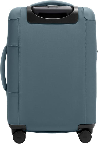 Away Softside Carry-On Suitcase, 22 Inch Lightweight, Expandable High-Strength Nylon Luggage With Spinner Wheels, Meets Requirements for Most Major Airlines, Coast Blue
