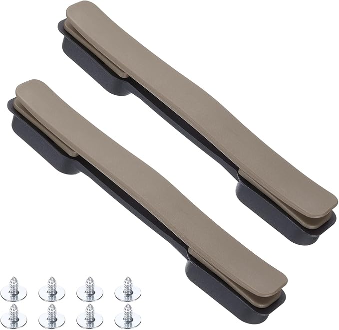 uxcell 2 Pcs Luggage Handle Replacement 8.5 Inch Suitcase Handle Carry Strap Plastic Pull Handle Grip Luggage Replacement Parts with Screws for Suitcase Box Luggage Case, Brown