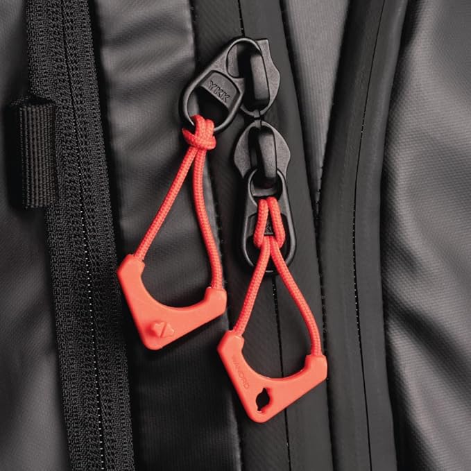 WANDRD Worryless™ Locking Zipper Pullers - Secure Your Travel Essentials - Zipper Locks for Travel Gear (Arches Red)