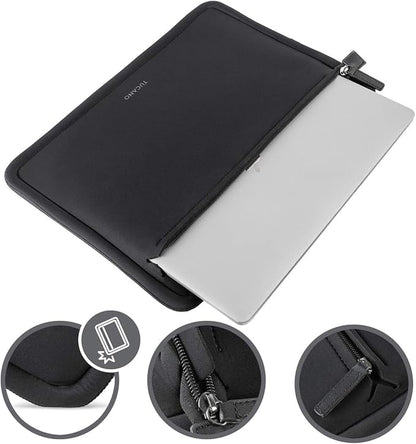 Tucano - Intorno Sleeve for MacBook Pro 13" (2016-2020) or MacBook Air 13" (2018-2020), Padded Edge Protection, Anti-Scratch