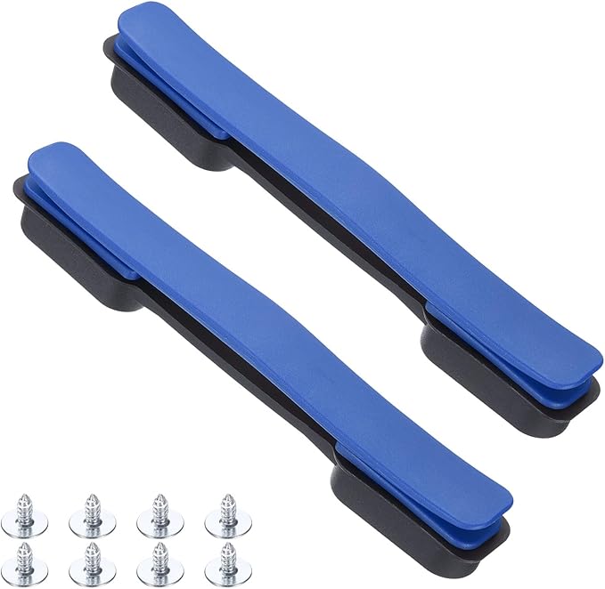 uxcell 2 Pcs Luggage Handle Replacement 8.5 Inch Suitcase Handle Carry Strap Plastic Pull Handle Grip Luggage Replacement Parts with Screws for Suitcase Box Luggage Case, Dark Blue