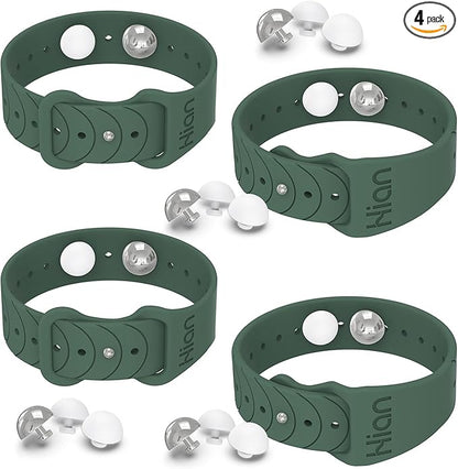 Hion Motion Sickness Bracelets Sea Sickness Wristbands for Motion Sickness/Morning Sickness/Pregnancy Nausea Anti Nausea Wristband Acupressure Nausea Bands Motion Sickness Bands（2Pairs Pine Green）