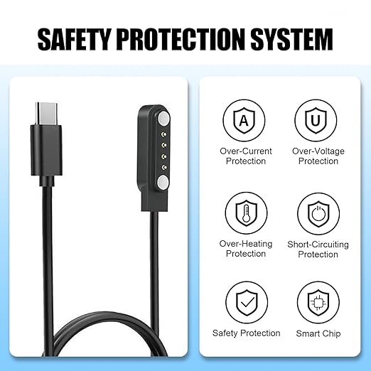 [2-Pack] USB-C Magnetic Charger for PLAUD Note AI Voice Recorder Charger Replacement Charging Cable Type C for PLAUD Note Voice Recorder (2ft/60cm)