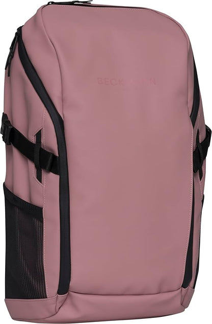 Beckmann STREET GO – Bold & Stylish Ergonomic backpack for Teens & Adults, Versatile & Functional, 26L Capacity expands to 31L - Sustainable & Durable - Water-Resistant, Lightweight. ASH ROSE