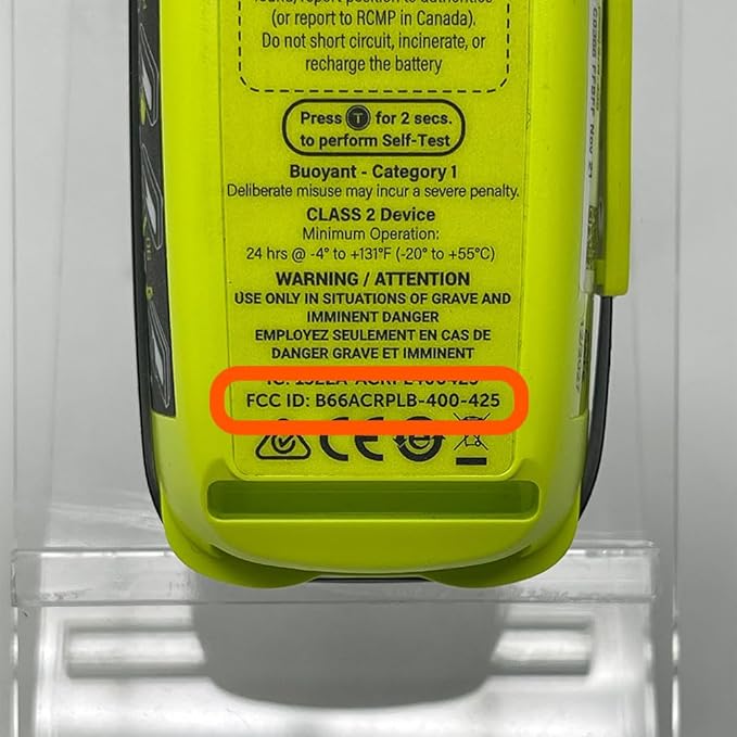 ACR ResQLink View RLS - SOS Personal Locator Beacon - Digital Display, Return Link Service, GPS Global Coverage to Alert Search and Rescue - Outdoor Emergency, Ideal for Hiking Hunting Boating Fishing