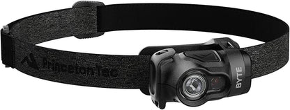 Princeton Tec Byte Multi-Mode Multi-Beam IPX4 Water Resistant LED Headlamp with 200 Lumens for Hiking, Backpacking, Camping, Running, Power Outages, and Safety Preparedness, Black