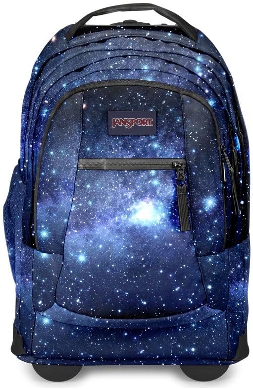 JanSport Driver 8 Rolling Backpack - Wheeled Travel Bag with 15-Inch Laptop Sleeve, One Size, Stellar Starfield