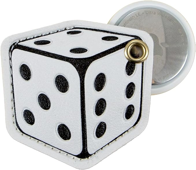 Sonix Keychain Case Compatible with Apple AirTag | Protective Cover Keychain for AirTags | Dice