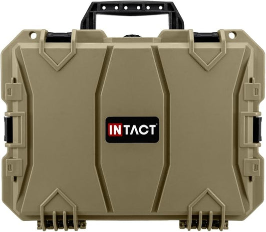 Eylar 18" Intact Series Hard Camera Case, Lightweight and Durable Stacker Design with Foam (Dark Earth)