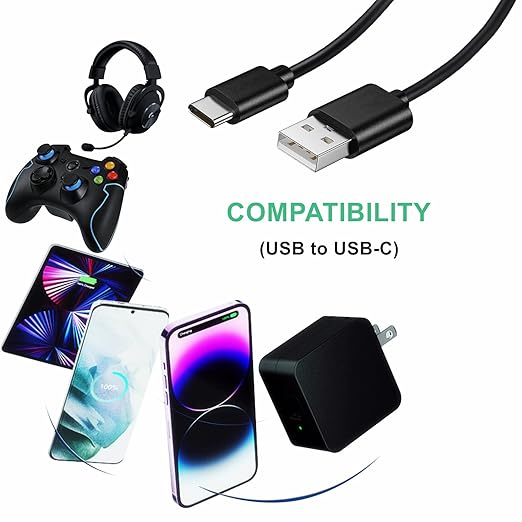 weishan 50-Pack USB C Charger Cable - Multipack USB to Type-C Bulk Charging Cords, USB 2.0 for Phones and Tablets, 3.3ft