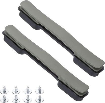 uxcell 2 Pcs Luggage Handle Replacement 8.5 Inch Suitcase Handle Carry Strap Plastic Pull Handle Grip Luggage Replacement Parts with Screws for Suitcase Box Luggage Case, Titanium Silver