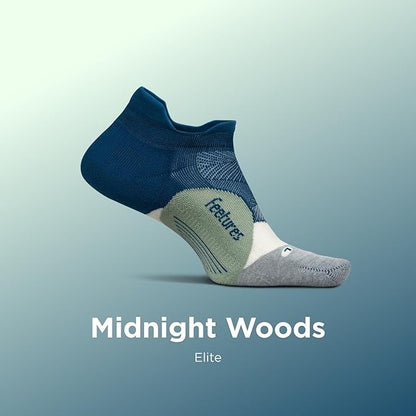 Feetures Elite Light Cushion No Show Tab Athletic Ankle Socks - Sport Sock with Targeted Compression