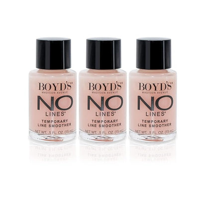 Boyd's Renoir No Lines Temporary Wrinkle Remover- For Forehead, Eyes, Lips, 0.5 fl oz (3-Pack)