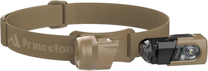 Princeton Tec SNAP 450 RW Solo - Modular 3-in-1 Light, 450 Lumens, Red & White LEDs, Headlamp, Lantern, Magnetic Base, IPX4 Water Resistant, Tactical Utility Light, Tan