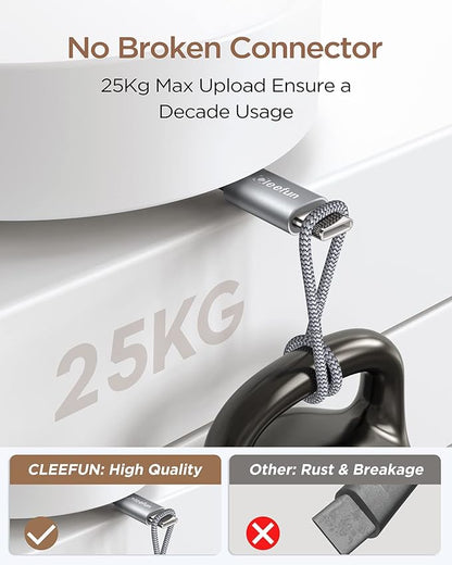 CLEEFUN Short USB C Cable 1ft, 5-Pack USB A to Type C Charger Cord Fast Charging for iPhone 17 16 15 Pro Max Air Plus, for Samsung Galaxy S25 S24 S23 S22 S21 S20 A17 A16 A15 A56 A55 A26 A35 A36 A71