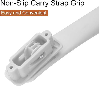 uxcell 2 Pcs Luggage Handle Replacement 8.5 Inch Suitcase Handle Carry Strap Plastic Pull Handle Grip Luggage Replacement Parts with Screws for Suitcase Box Luggage Case, White