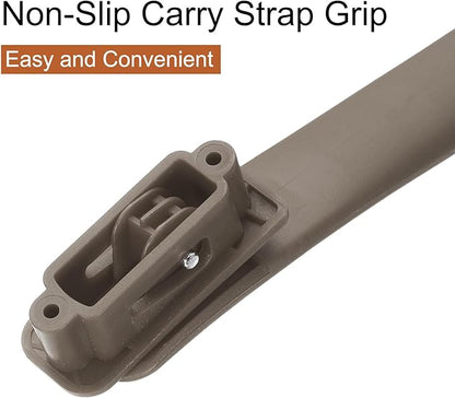 uxcell 2 Pcs Luggage Handle Replacement 8.5 Inch Suitcase Handle Carry Strap Plastic Pull Handle Grip Luggage Replacement Parts with Screws for Suitcase Box Luggage Case, Brown