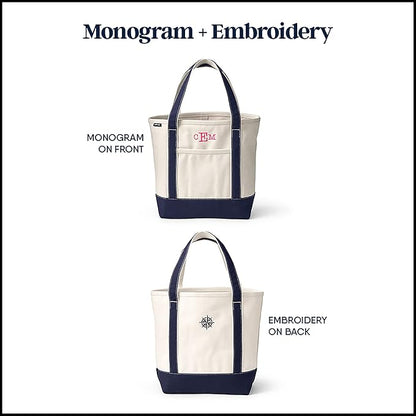 Lands' End Open Top Canvas Tote Bag