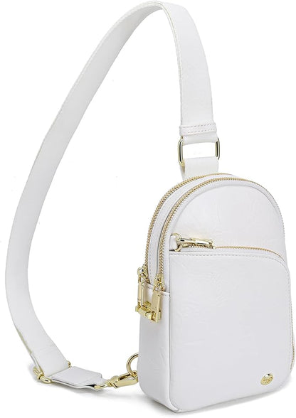 INICAT RFID Blocking Sling Bag,Anti Theft Crossbody Bags for Women,Travel Gifts Cross Body Purses Vegan Leather