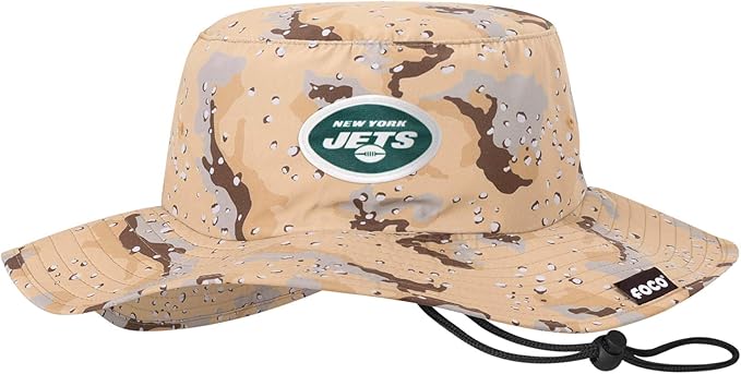 NFL Solid Team Color Logo Sport Outdoor Sun Bucket Boonie Hat