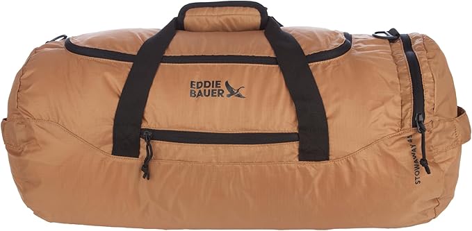 Eddie Bauer Stowaway Packable Duffel Bag | Travel | Foldable | Lightweight | Durable | Ripstop Polyester