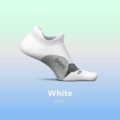 Feetures Elite Light Cushion No Show Tab Athletic Ankle Socks - Sport Sock with Targeted Compression