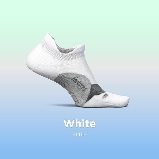 Feetures Elite Light Cushion No Show Tab Athletic Ankle Socks - Sport Sock with Targeted Compression