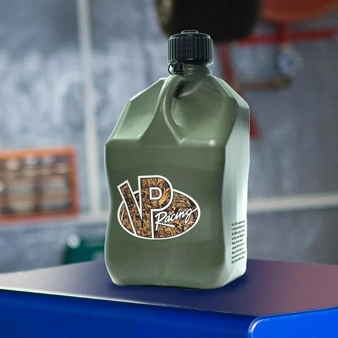 VP Racing Utility Container 5.5 Gallon - 2 Pack with 2 Deluxe Hoses and a Get Bent Hose Bender (Camo, 2 Pack)