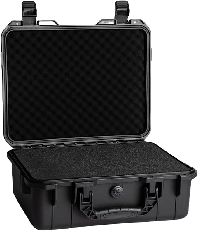 Hard case Waterproof Hard Case with DIY Customizable Foam Insert Portable Protective Case for Camera Drones Equipments Tools Test Instruments 16.9''x13.7''x5.9''