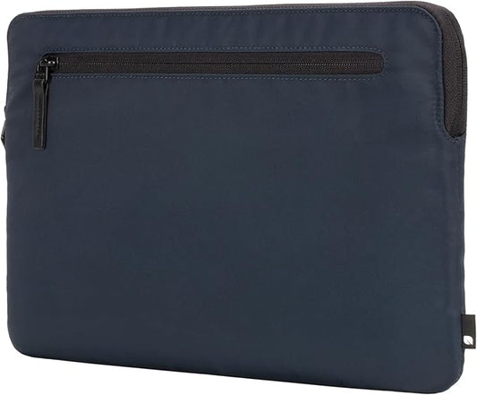 Incase Compact Laptop Sleeve with Flight Nylon - 14-inch MacBook/Laptop & iPad/Tablet Sleeve - Faux Fur Lining, Lightweight, Durable, Weather Resistant, Slip Pocket for Accessories - Navy