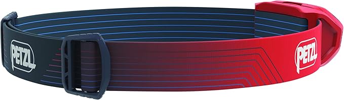 PETZL ACTIK Headlamp (450 Lumens) with Multi-Beam and Red Light - Red (Classic)