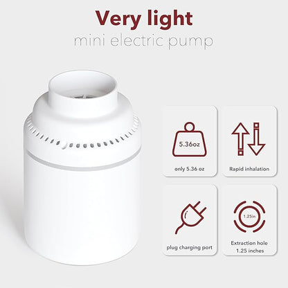 Electric Air Pump for Vacuum Storage Bags，Suitable for MEIQIHOME brand vacuum bags only.