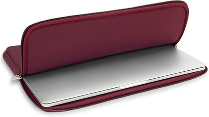 RAINYEAR 15.6 Inch Laptop Sleeve Protective Protective Case Soft Carrying Zipper Bag Cover Compatible with 15.6" Notebook Computer Ultrabook Chromebook (Red)