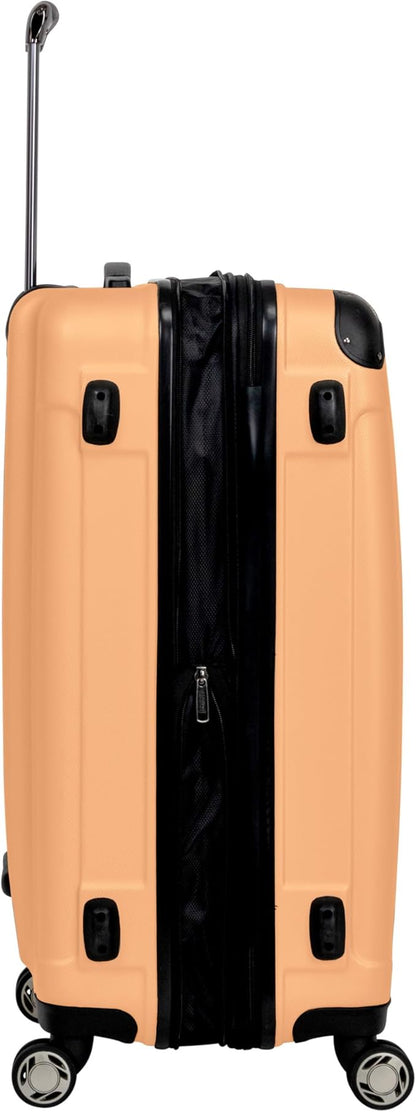 Kenneth Cole REACTION Renegade Luggage Expandable 8-Wheel Spinner Lightweight Hardside Suitcase, Dreamsicle, 28-Inch Checked