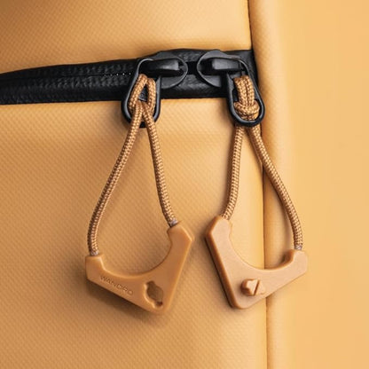 WANDRD Worryless™ Locking Zipper Pullers - Secure Your Travel Essentials - Zipper Locks for Travel Gear (Dallol Yellow)