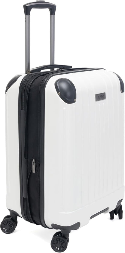 Kenneth Cole Reaction Flying Axis 20" Hardside Expandable 8-Wheel Spinner Carry-On Suitcase, Coconut White
