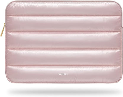 VANDEL - The Original Puffy Laptop Sleeve 13-14 Inch. White Laptop Sleeve for Women. Carrying Case Cover MacBook Pro 14 in, MacBook Air 13 Inch, iPad Pro 12.9, Dell, Asus, HP