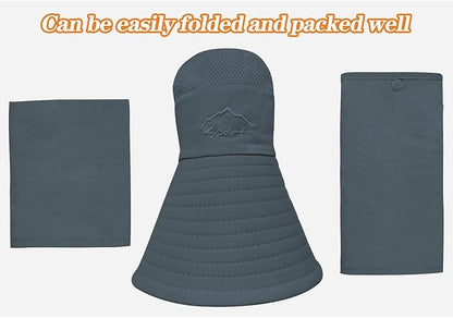 Sun Hats for Men Women Fishing Hat UPF 50+ Breathable Wide Brim Summer UV Protection Hat