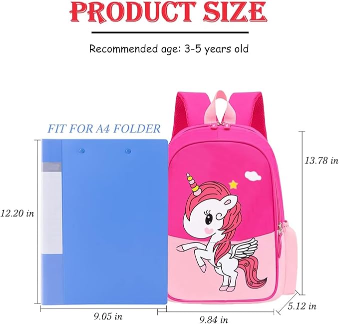 Kids Preschool Kindergarten Backpack Lightweight Cool Cute Cartoon Travel Backpack With Lunch Bag For Boys Girls
