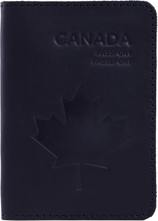 INCARNE Leather Passport Holder for Travel - Passport Case - Passport Wallet for Men - Passport Cover for Women Sleeve Protector - Travel Essentials Vacation Luggage Travel Gifts - Vintage Black