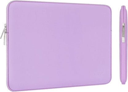 MOSISO Laptop Case 13.3 inch, 13-13.3 inch Laptop Sleeve Bag Compatible with MacBook Air/Pro 13/Pro 14 M5 M4 M3 M2 M1, HP Dell ASUS Lenovo, Neoprene Computer Sleeve Bag with Small Case, Purple