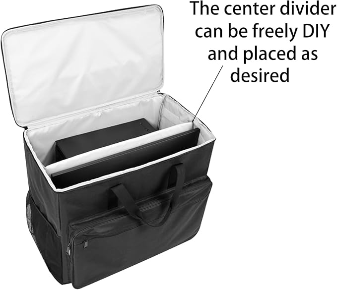 BUBM Desktop Computer Carrying Case, Padded Nylon Carry Tote Bag for Transporting Computer Tower PC Chassis, Keyboard, Cable and Mouse…