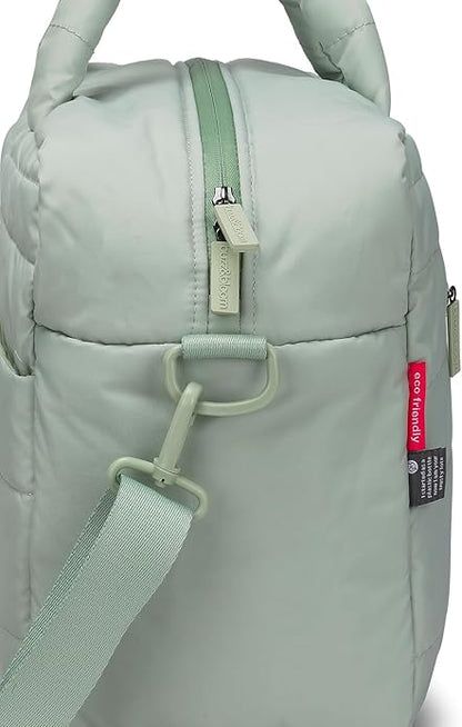 Buzz&Bloom Baby Diaper Bag Tote, Large Capacity Travel, Hospital Bag Functional with Changing Pad and Stroller Attachments.