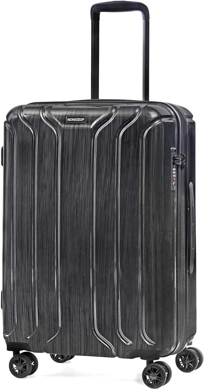 NONSTOP New York Elite Luggage Expandable Lightweight Spinner Wheels hard side shell Travel Suitcase Set, TSA Lock, Double USB Port, 3 packing cubes