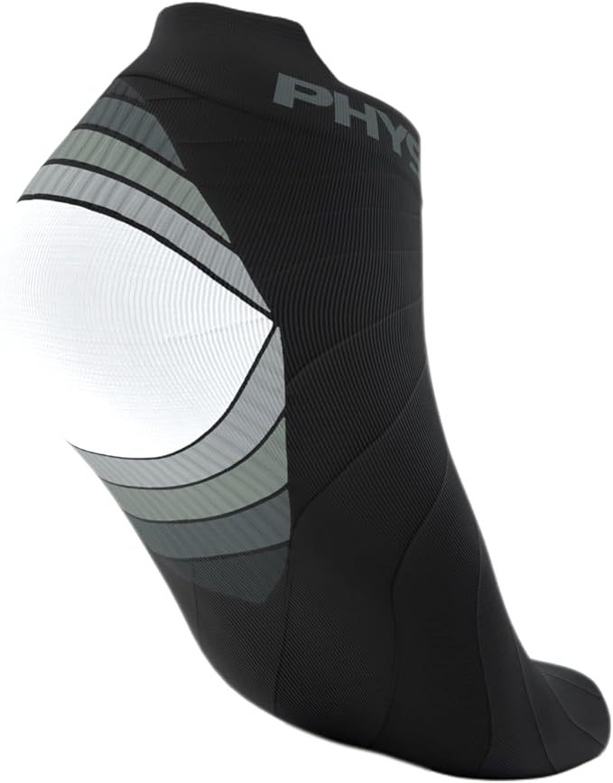 Physix Gear Short Compression Socks for Men & Women - Best Low Compression Socks Women & Men Ankle Socks with Arch Support