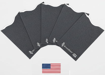 Semper Paratus Gear RFID Blocking Credit Card Sleeves Protectors TYVEK 100% MADE IN USA - For Travel wallet, pocket or purse. Safeguard against identity theft (GRAY-5PACK)