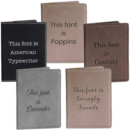 Lifetime Creations Create Your Own Personalized Passport Cover - Gray, Custom Passport Holder Passport Case