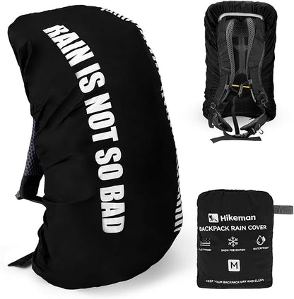 HIKEMAN Waterproof Backpack Rain Cover-Bag Rain Cover(20-30L), Upgraded Anti-Slip Buckle Straps with Rubber Band, Ultralight Compact Portable for Hiking,Camping,Cycling,Travel